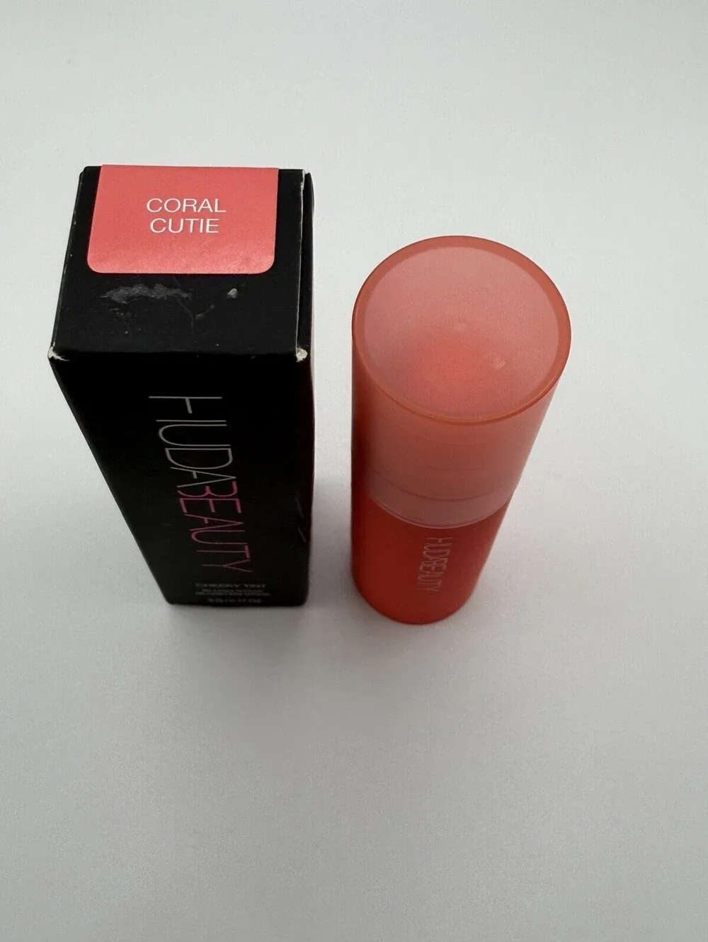Huda Beauty Cheeky Tint Blush Stick Coral Cutie 3261 5g New In Box